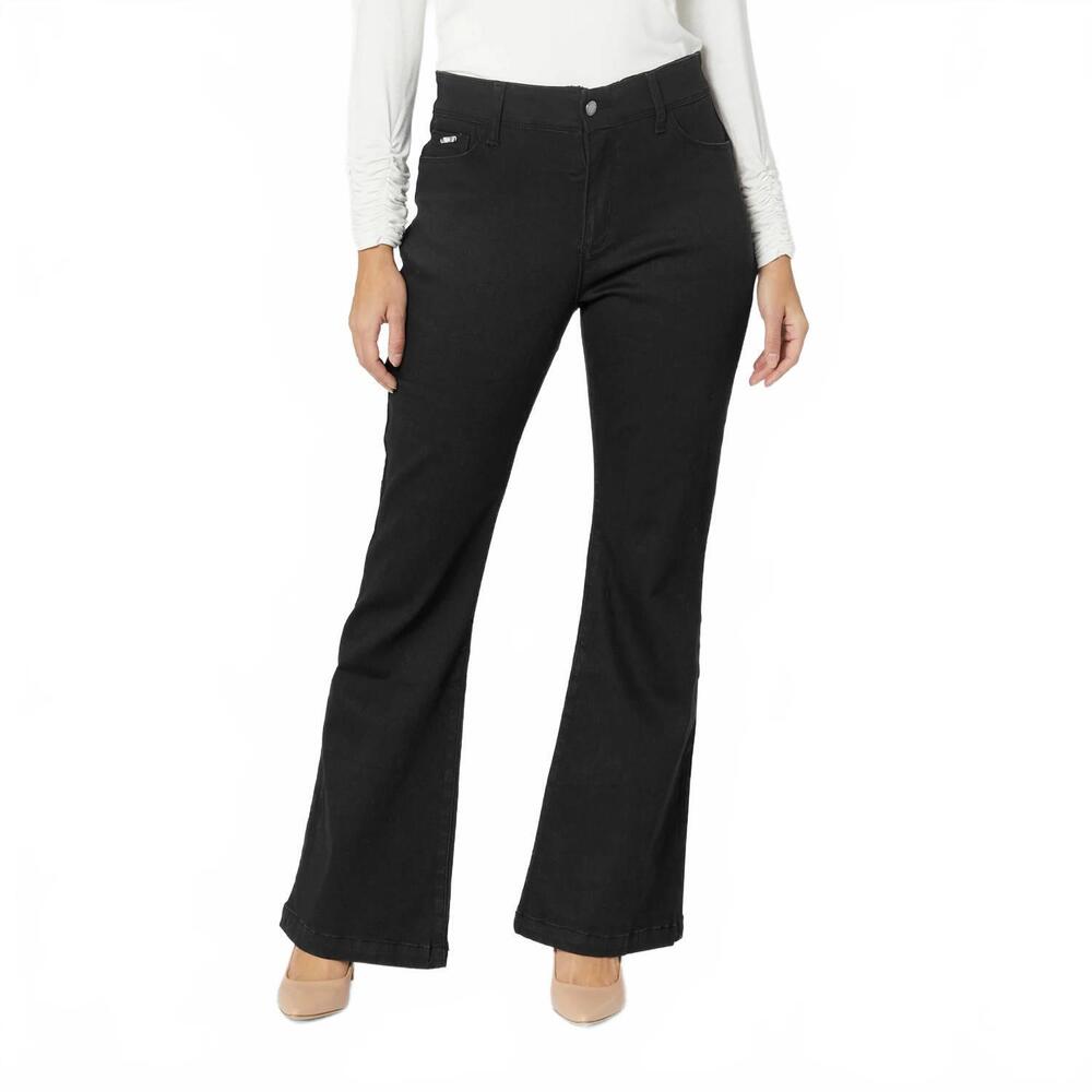 NEW COCO + CARMEN omg zoeyzip wide leg jeans in black